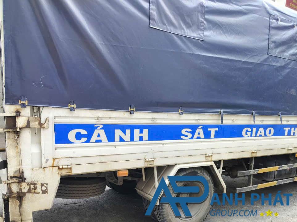 Bạt trùm mui xe tải chống thấm nước mưa tuyệt đối 100%