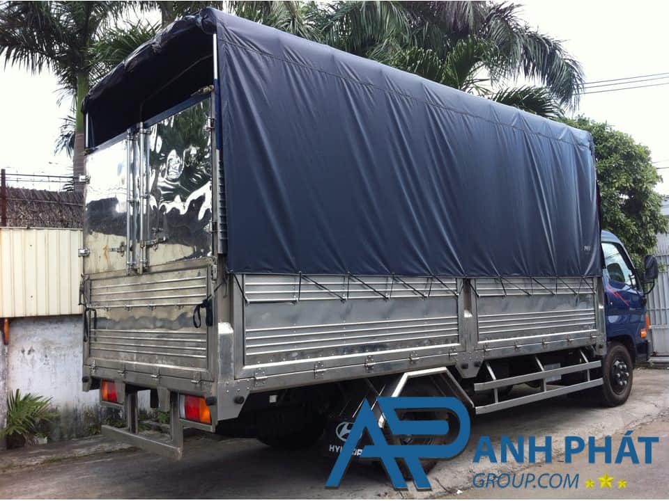 Bạt phủ mui xe tải chất liệu PVC Tarpaulin chống rách