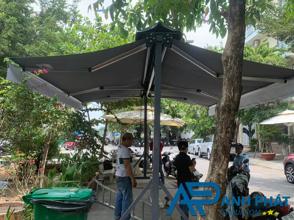 Cấu tạo của mái hiên chữ A có bánh xe