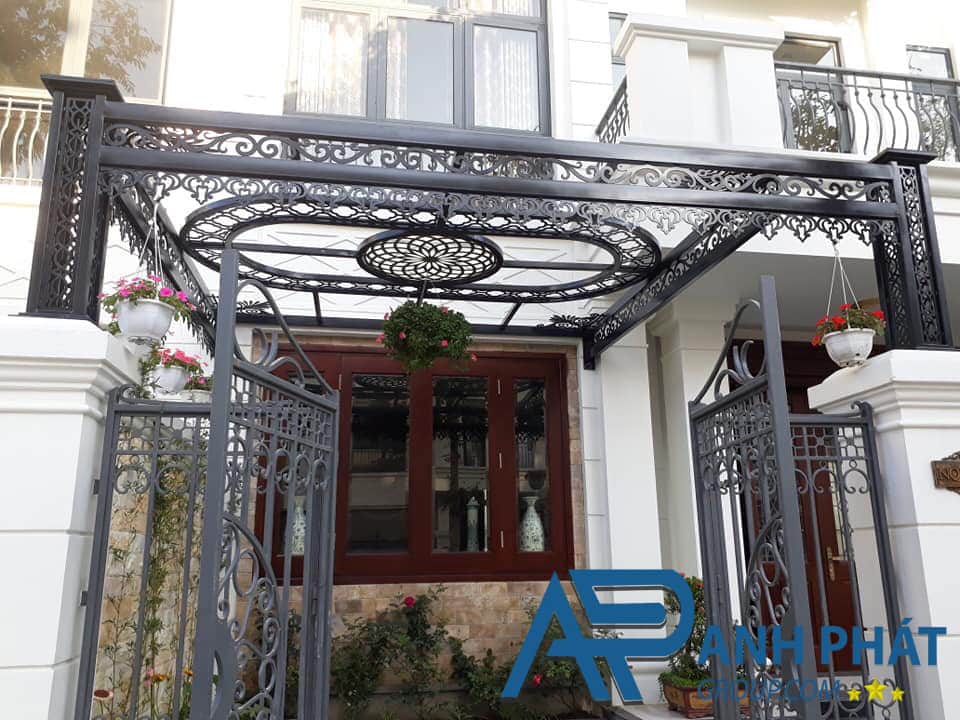 Lưu ý khi lắp đặt mái che hiên cố định mỹ thuật