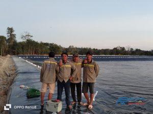 Thi công bạt HDPE chống thấm chứa nước Anh Phát Group