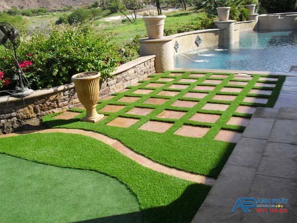 Thảm cỏ nhân tạo lót sàn, sân vườn
