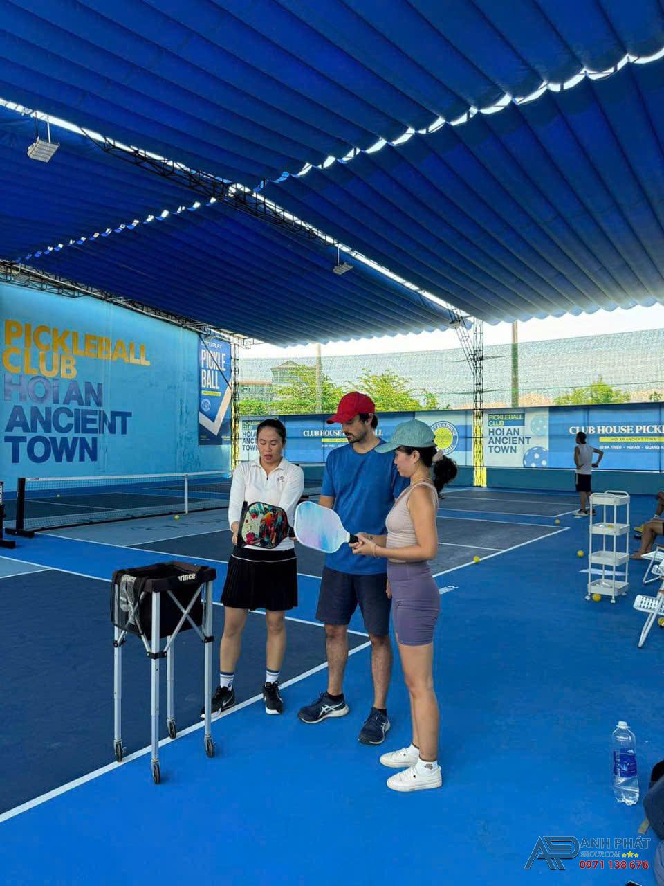 Mái Bạt Che Sân Thể Thao Pickleball Thương Hiệu Anh Phát Group