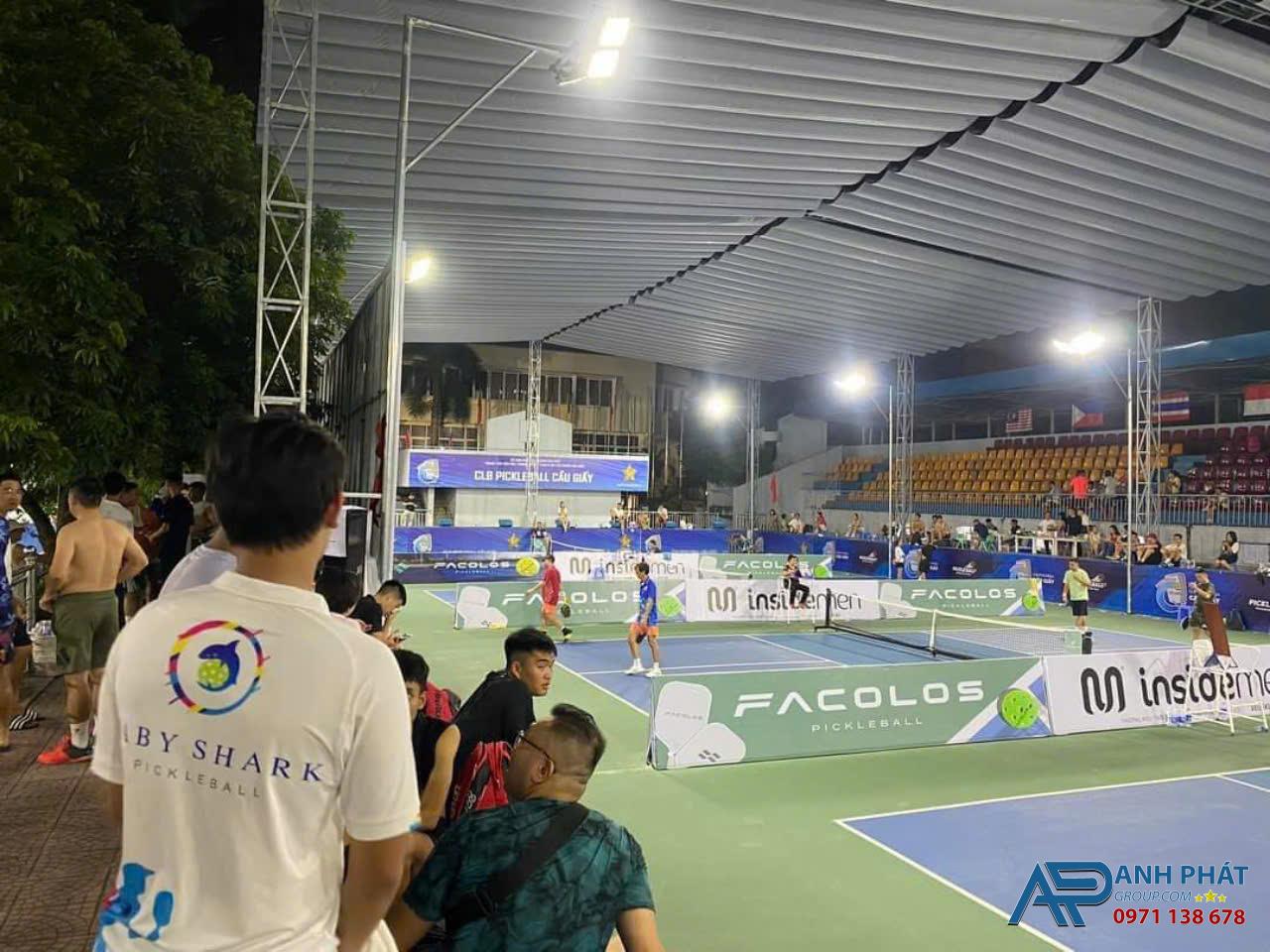 Mái Bạt Che Sân Thể Thao Pickleball Thương Hiệu Anh Phát Group