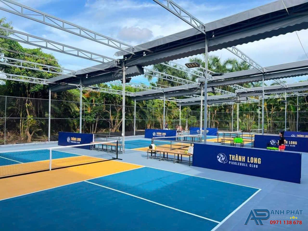 Mái Bạt Che Sân Thể Thao Pickleball Thương Hiệu Anh Phát Group