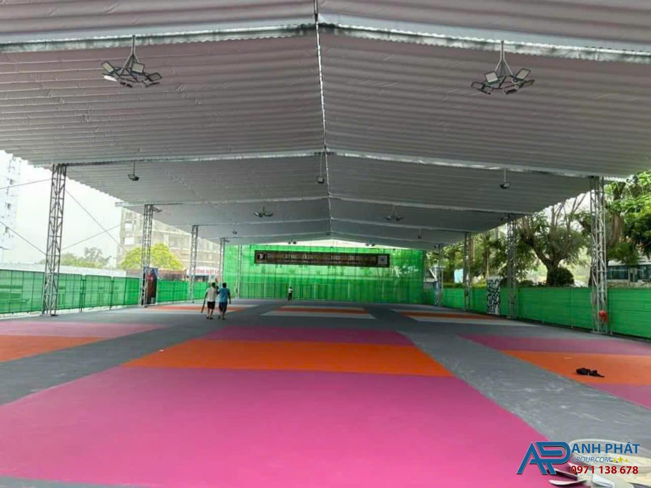 Mái Bạt Che Sân Thể Thao Pickleball Thương Hiệu Anh Phát Group