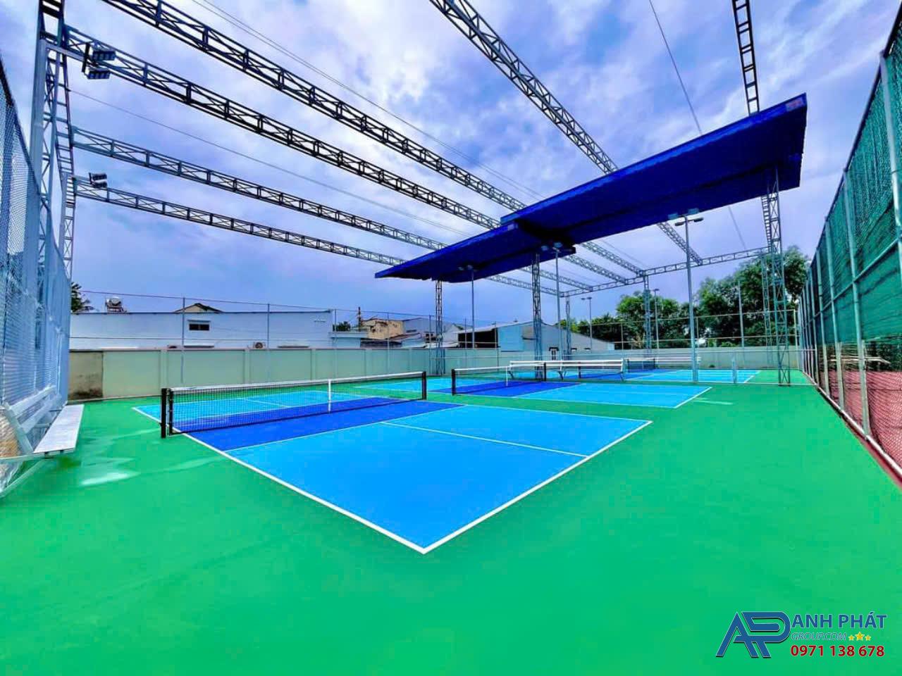 Mái Bạt Che Sân Thể Thao Pickleball Thương Hiệu Anh Phát Group