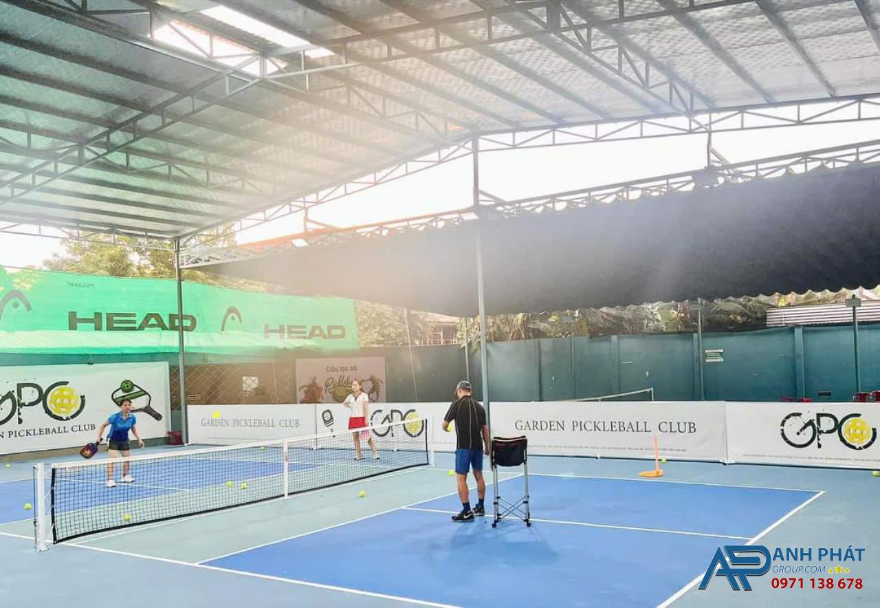 Mái Bạt Che Sân Thể Thao Pickleball Thương Hiệu Anh Phát Group