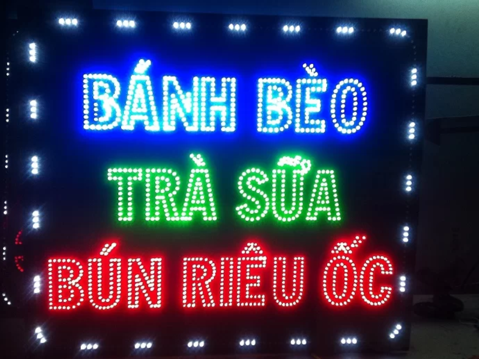 Bảng hiệu quảng cáo đèn LED thương hiệu Anh Phát Group